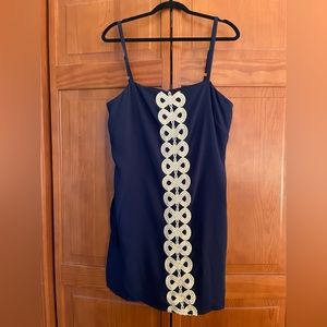 Lilly Pulitzer NWOT Sahara Romper 14 True Navy